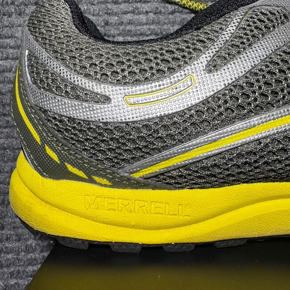 Merrell Mont Mavis Deep Olive Yellow Trail Running Shoes Mens 9.5 J047802 - Picture 5 of 8